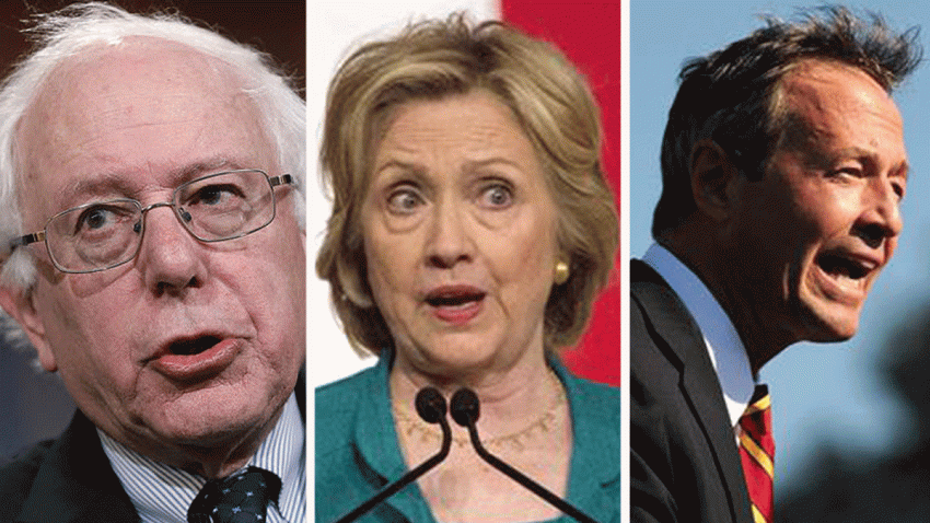 Sanders-Clinton-OMalley