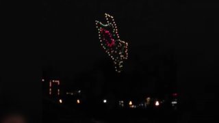 Lucky onlookers spotted something in the night sky Tuesday over downtown Fort Worth that appears to be a preview of an official demonstration to come – a coordinated drone light show.