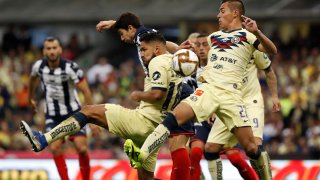 Final del campeonato mexicano de fútbol entre América y Monterrey.