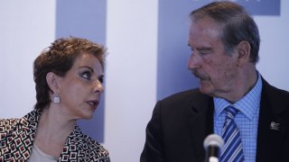 Mara Sahagún y su esposo, el expresidente Vicente Fox.