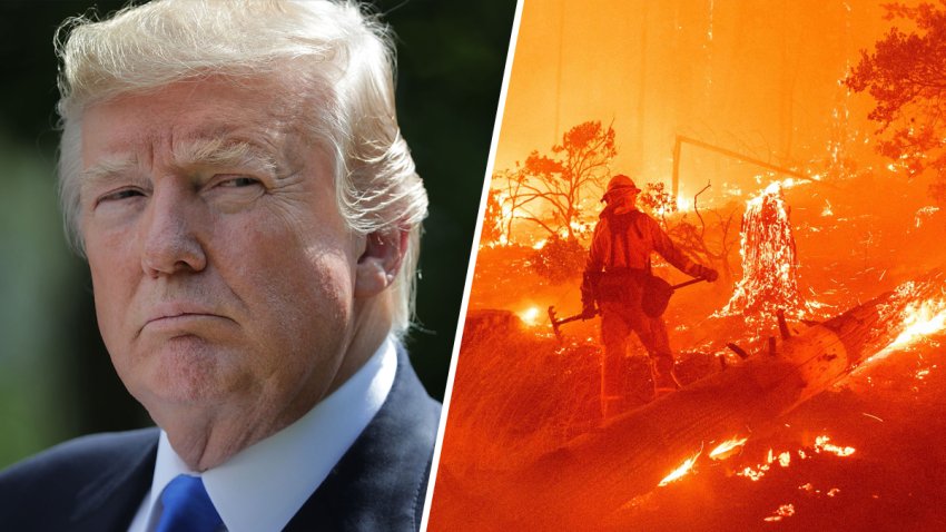 Trump visita California por incendios forestales