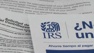 Paper with IRS logo
