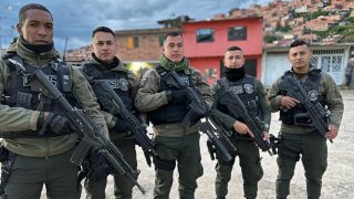 Policías colombianos