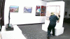 En video: ladrón irrumpe en una galería y se lleva arte valorada en miles de dólares