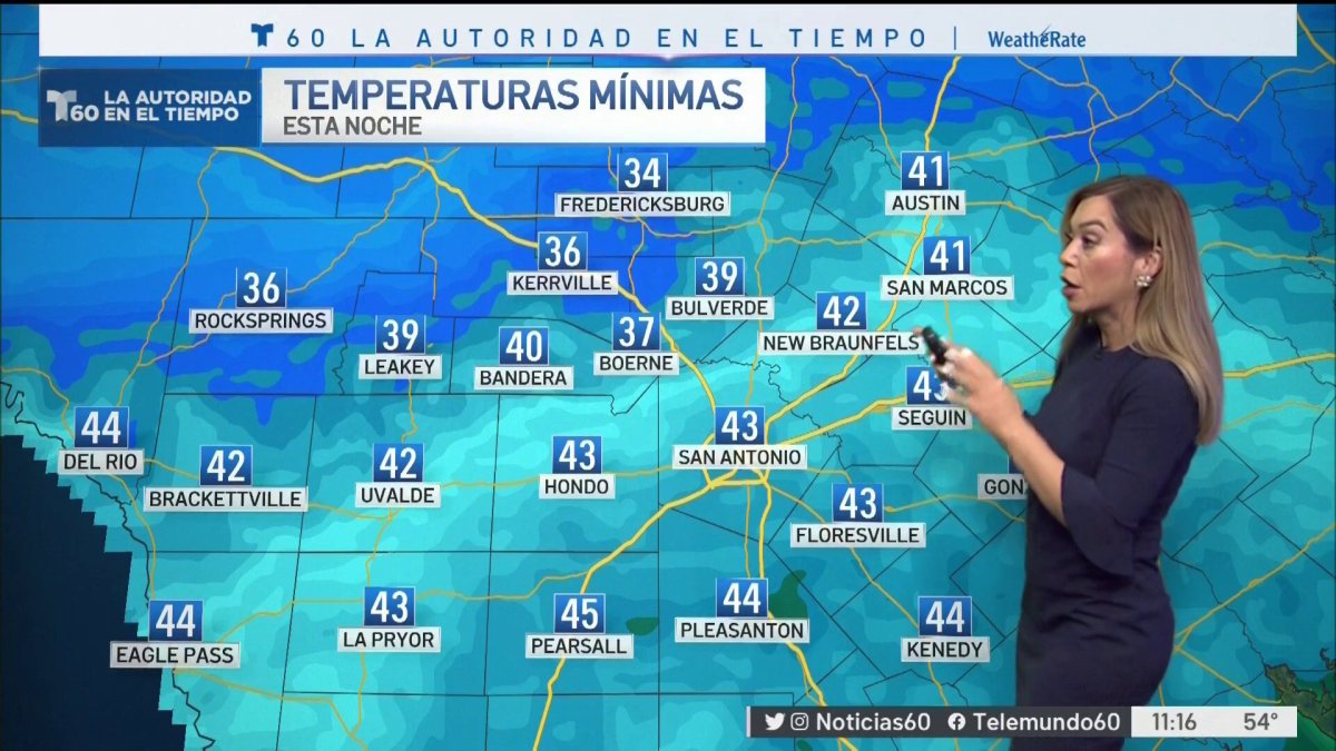 Frente frío provoca descenso en las temperaturas para el centro de