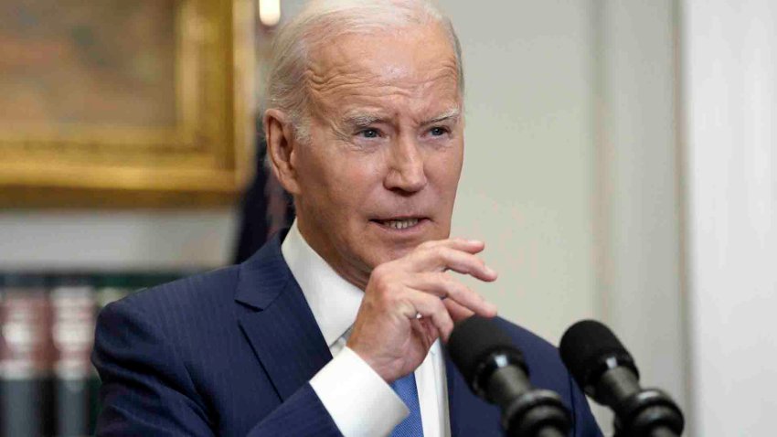 El presidente de los Estados Unidos, Joe Biden, habla en la Sala Roosevelt de la Casa Blanca en Washington, DC, Estados Unidos. EFE/EPA/Yuri Gripas / Pool