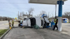 Auto choca contra bomba de gasolina en San Antonio; hay heridos