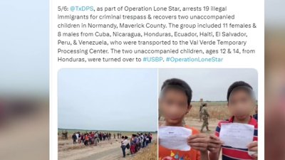 Casi 100 migrantes detenidos en 3 días:  aumentan arrestos en ciudades fronterizas de Texas