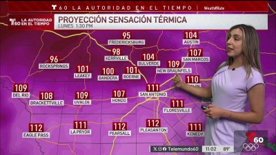 Temperaturas se sentirán en los tres dígitos en San Antonio