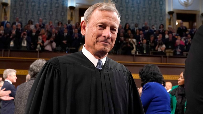 WASHINGTON, DC – FEBRUARY 07: Chief Justice of the United States John Roberts attends the State of the Union address on February 7, 2023 in the House Chamber of the U.S. Capitol in Washington, DC. The speech marks President Biden’s first address to the new Republican-controlled House. (Photo by Jacquelyn Martin-Pool/Getty Images)