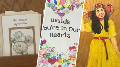 Así conservan tarjetas, arte e imágenes para recordar a las víctimas mortales en Uvalde