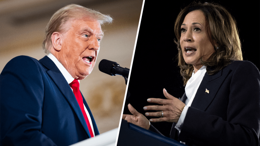 Donald Trump and Kamala Harris