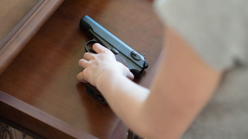 Child found pistol in drawer at home.