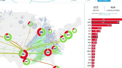 Miles de vuelos cancelados y retrasados tras tiempo invernal