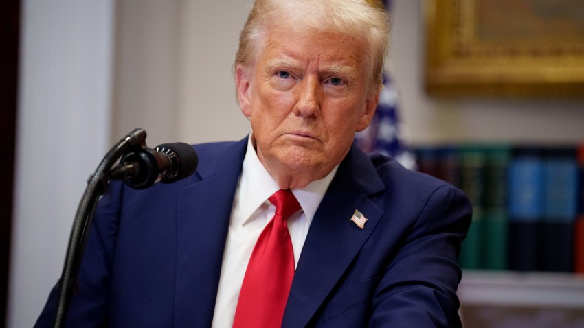 WASHINGTON, DC – JANUARY 21: U.S. President Donald Trump takes a question from a reporter during a news conference in the Roosevelt Room of the White House on January 21, 2025 in Washington, DC. Trump announced an investment in artificial intelligence (AI) infrastructure and took questions on a range of topics including his presidential pardons of Jan. 6 defendants, the war in Ukraine, cryptocurrencies and other topics. (Photo by Andrew Harnik/Getty Images)