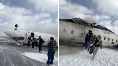 “Vi las chispas… las llamas”: pasajero describe el horror del vuelo de Delta que se volcó en Toronto