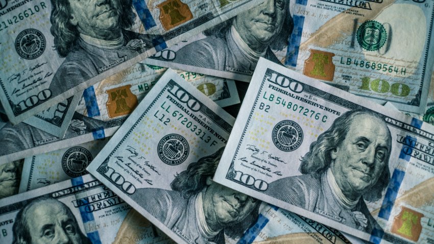 Large amount of US dollar cash