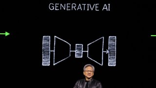 El consejero delegado de Nvidia, Jensen Huang, pronuncia un discurso durante la Conferencia de Inteligencia Artificial Nvidia GTC en el SAP Center el 18 de marzo de 2024 en San José, California. Se espera que la conferencia de desarrolladores destaque la nueva tecnología de chips, software y procesadores de IA. (Fotografía de Justin Sullivan/Getty Images)