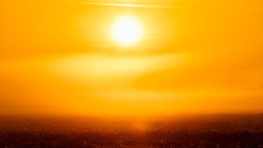Global warming from the sun and burning, Heatwave hot sun, Climate change, Heatstroke
