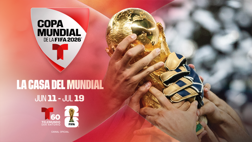 Logo de la Copa Mundial de la FIFA 2026 en Telemundo 60 San Antonio