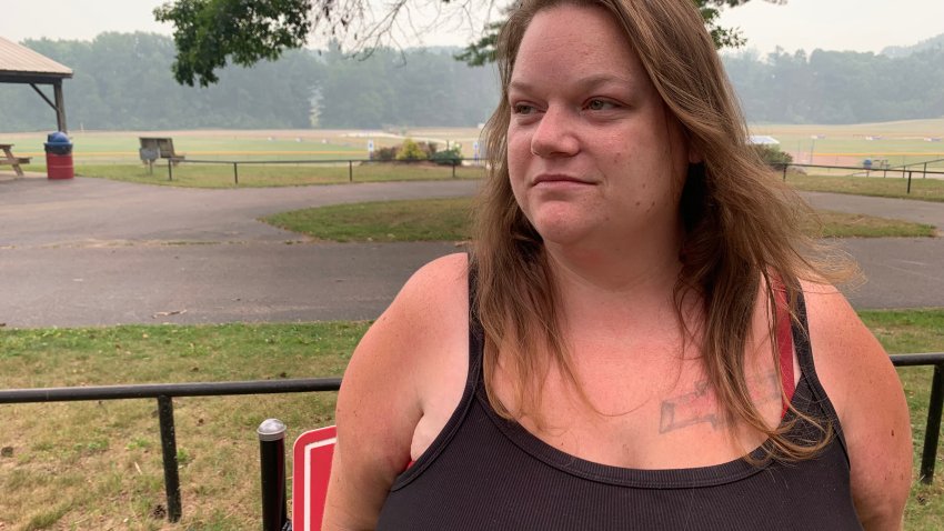 Ashley Brouillette poses for a portrait at a park in Harrison, Mich., on Thursday, July 16, 2026.