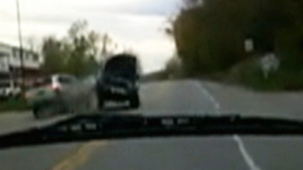 Video: Impactante choque captado en cámara