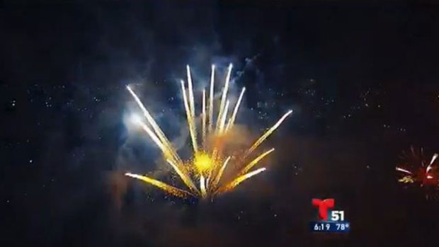 Video: Drone capta festival de fuegos artificiales