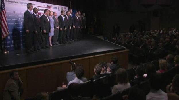 Diez precandidatos republicanos debaten esta noche