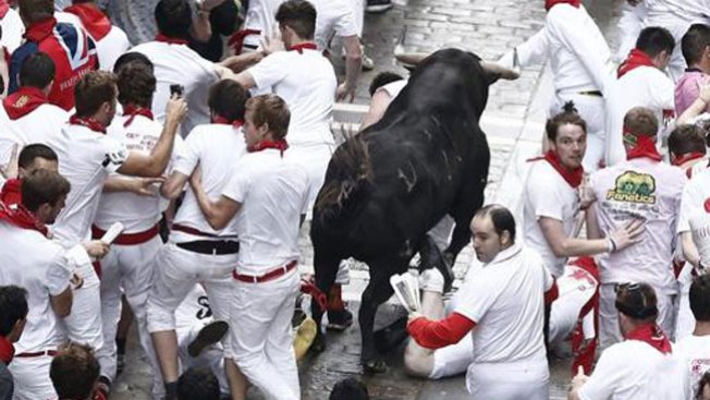 Un herido por asta de toro en Pamplona